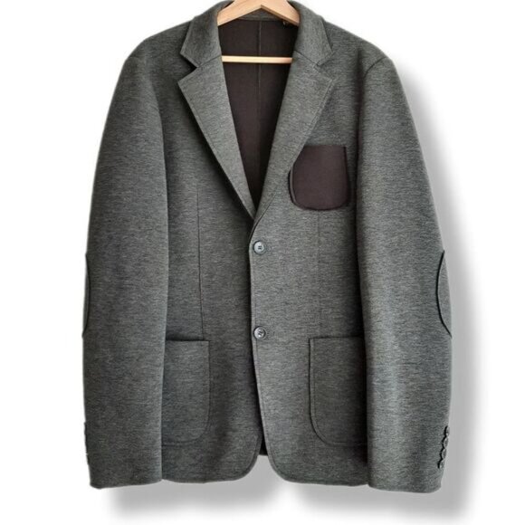 PROJEK RAW / Luxe Heathered Comfort Stretch Deconstructed Blazer Jacket Men's M - Picture 1 of 15